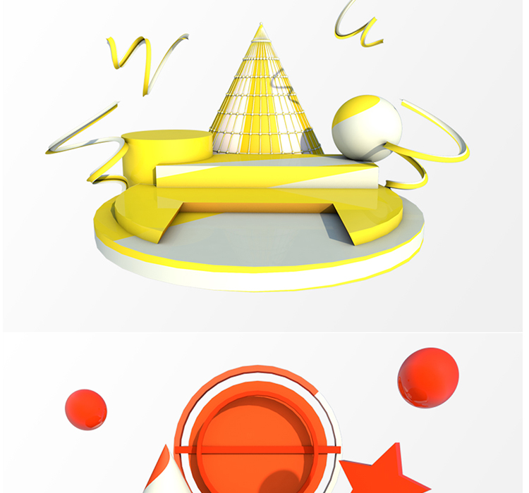 C4D立体几何