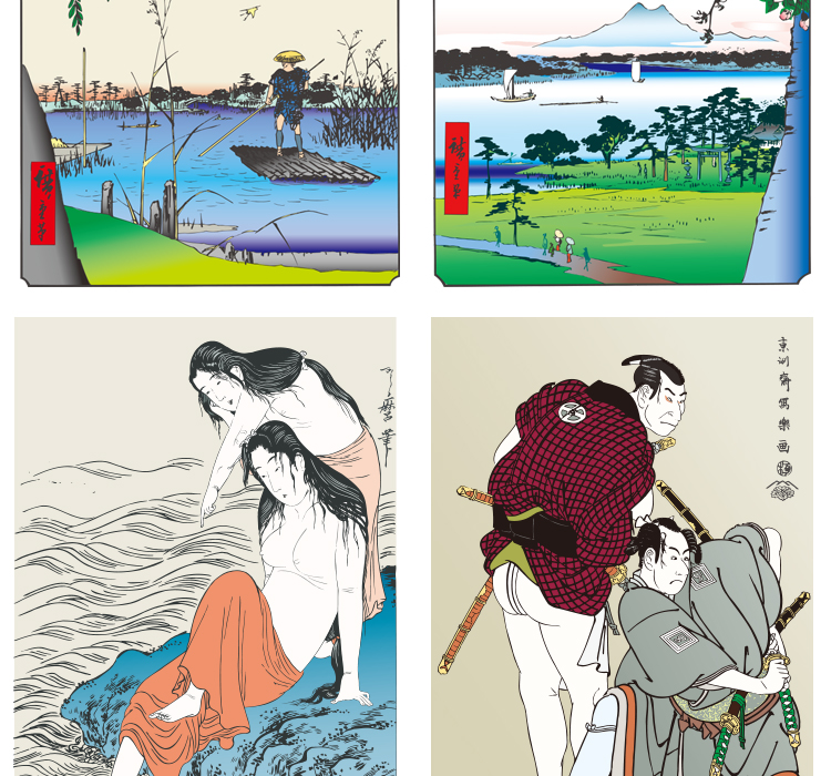 日式插画海报