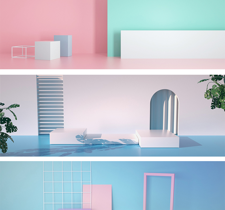 C4D电商场景banner