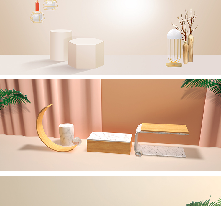 C4D电商场景banner