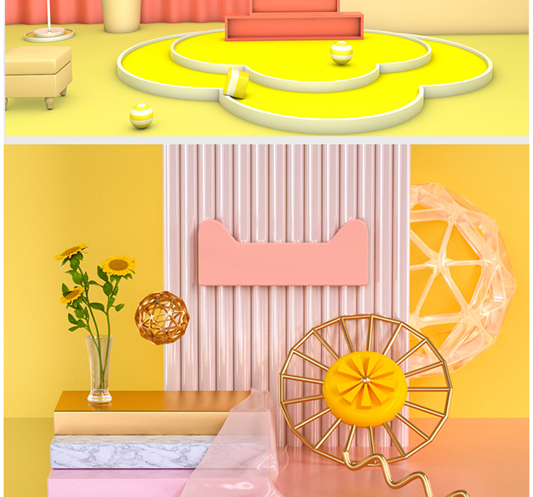 电商场景模型C4D格式