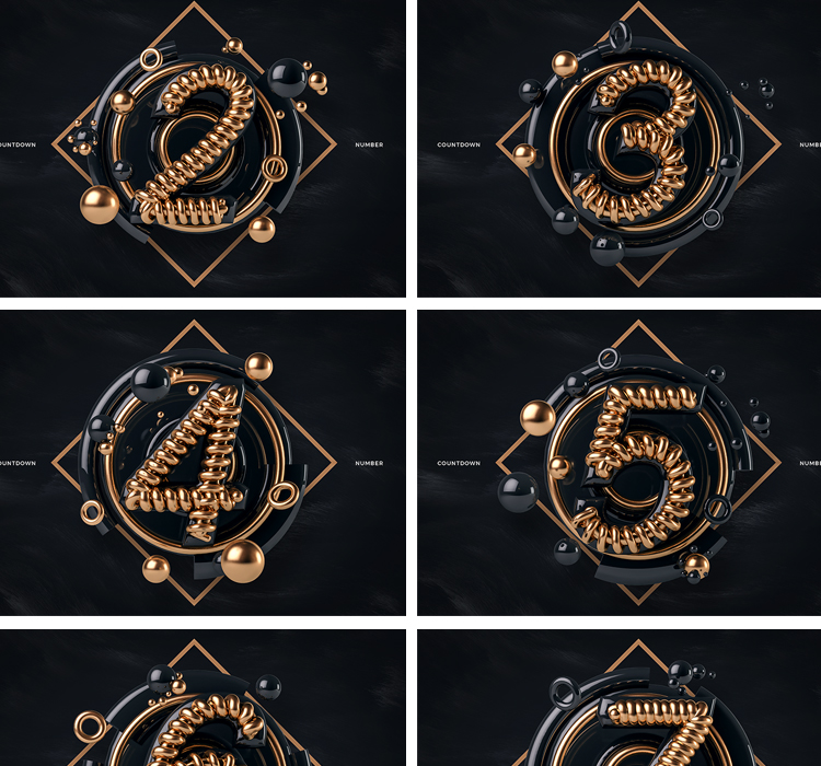PSD格式C4D数字