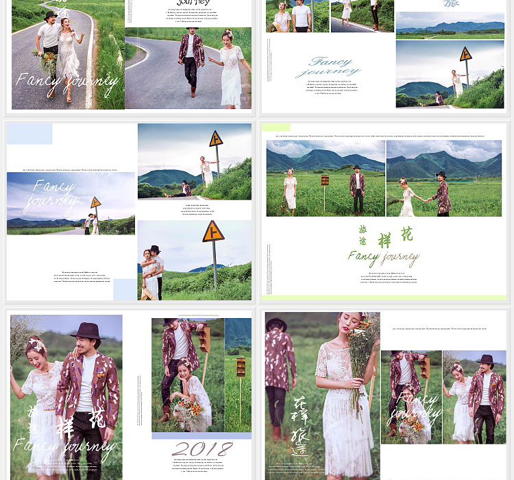 婚纱相册PSD模版