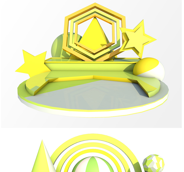 C4D立体几何