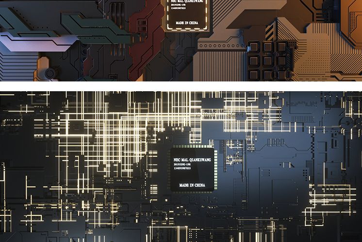 C4D工程源文件5G电商科技背景