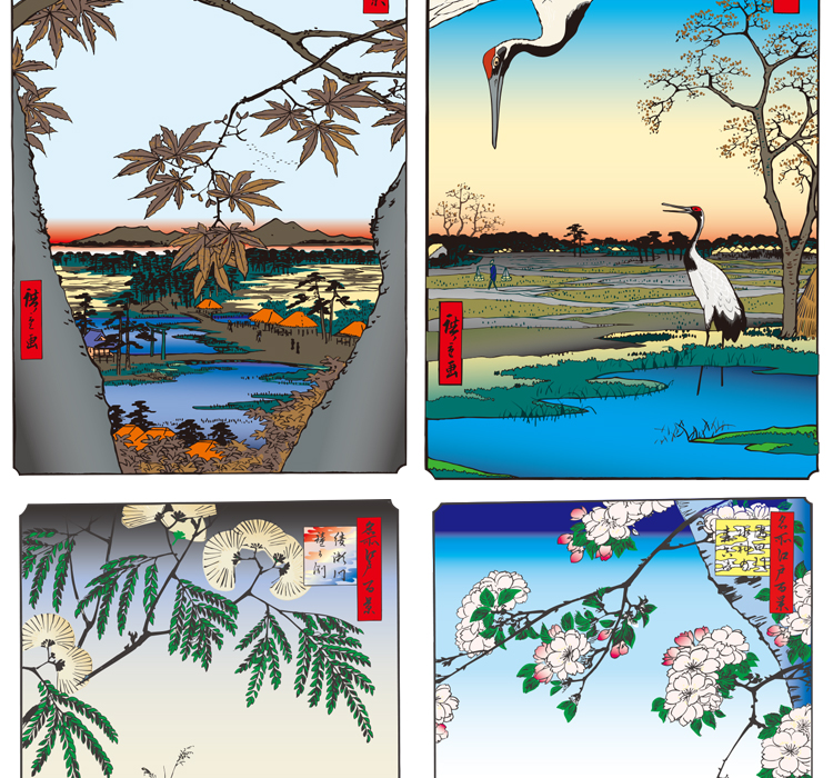 日式插画海报