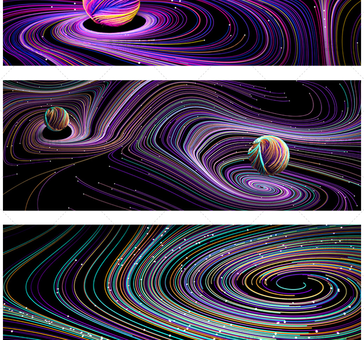 星空螺旋海报