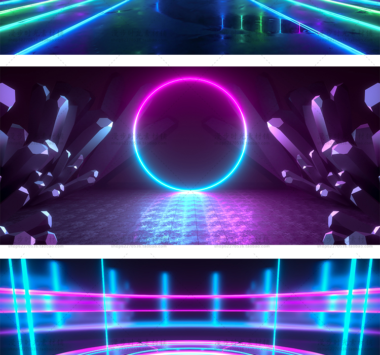 霓虹空间C4D