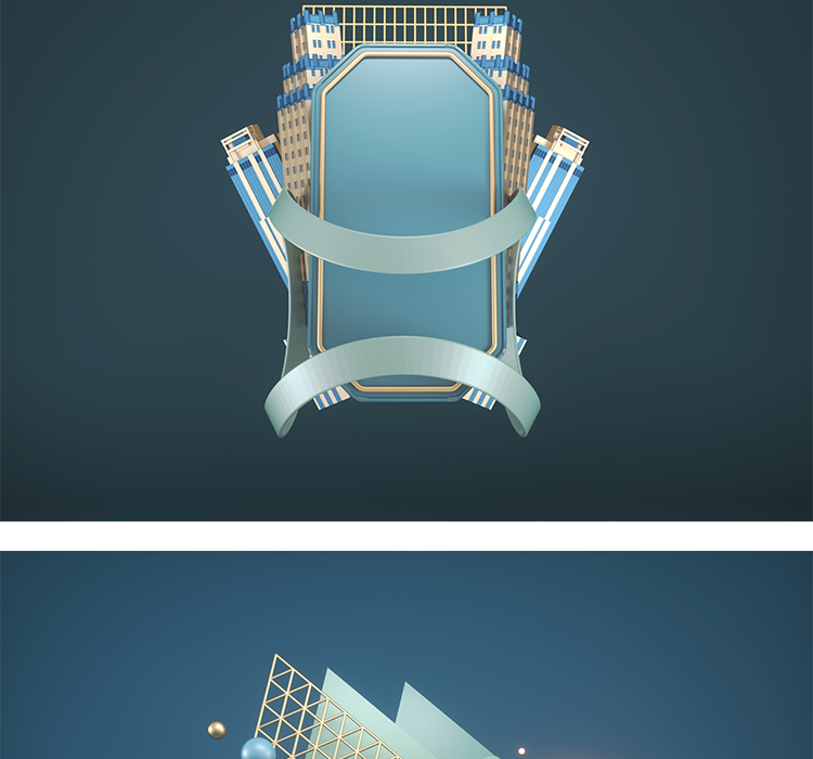 C4D装饰元素模型