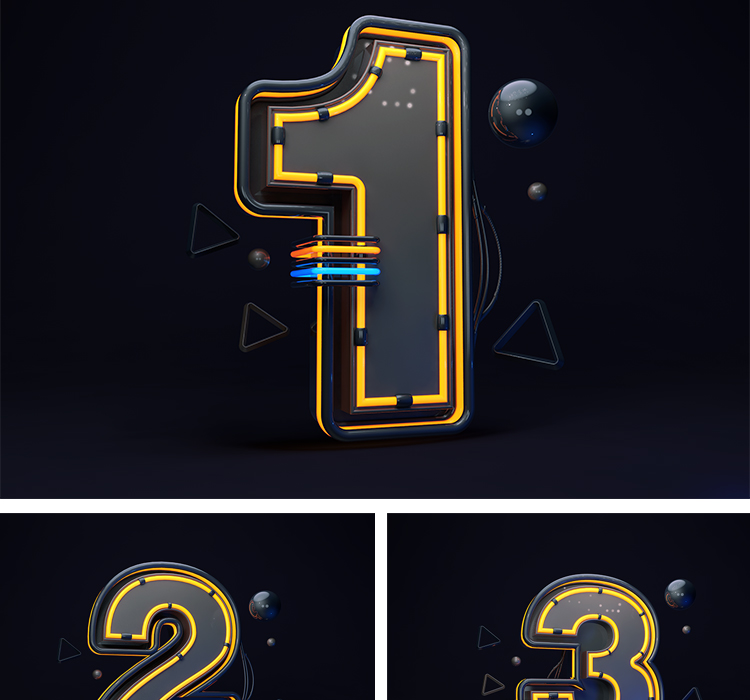 PSD格式C4D数字