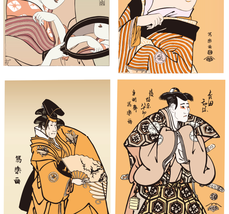 日式插画海报