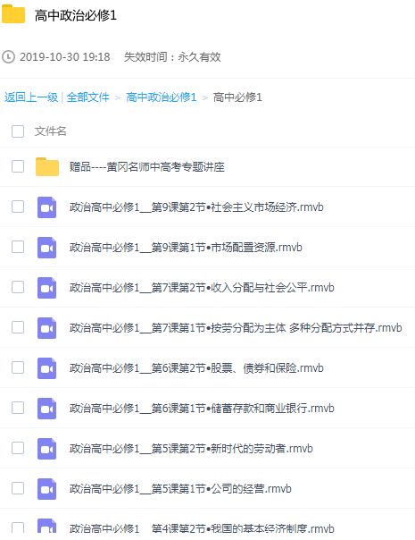 高中政治必修1学习辅导教程