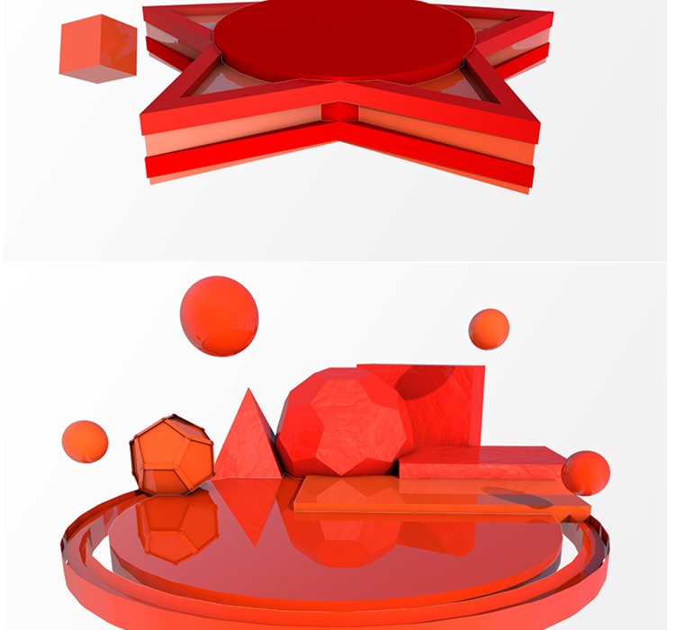C4D立体几何