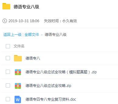 德语专业八级考试学习辅导教程 