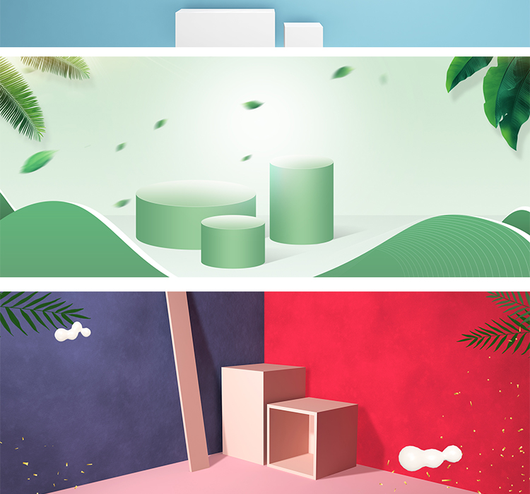 C4D电商场景banner