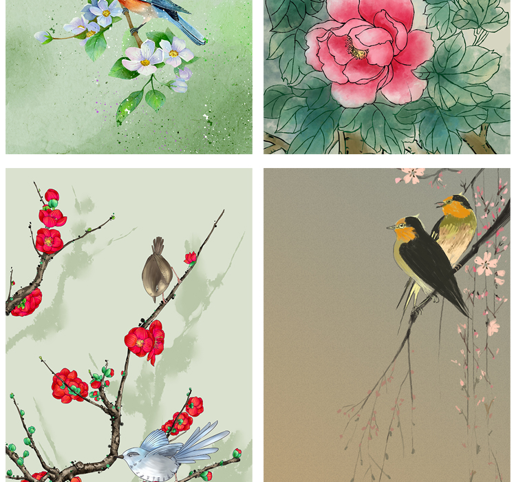 工笔花鸟画