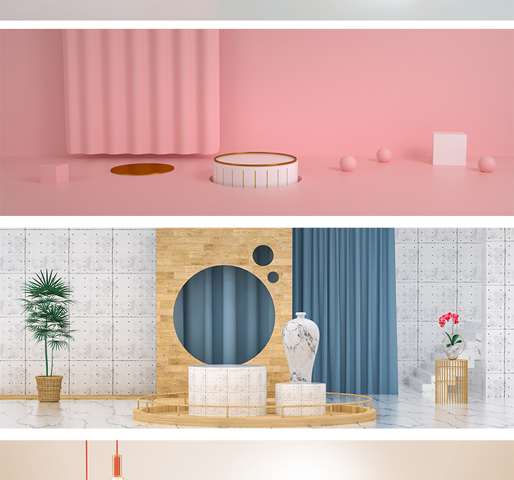 C4D电商场景banner