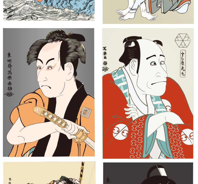 日式插画海报